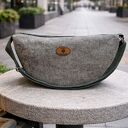 LUNA - torba crossbody w grafitowo-zielonej tonacji