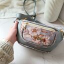 Nerka Damska Pola Szara w Kwiaty