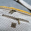 trójkolorowa welurowa nerka XXL