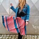 CZarna nerka skórzana patchwork