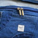 granatowa nerka XXL z łączonych tkanin