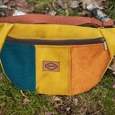 Kolorowa nerka patchwork - saszetka z tkaniny tapicerskiej