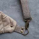 beżowa patchworkowa damska nerka XXL