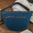 duża nerka tkanina zamszowa morski