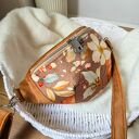Nerka Jesienny Liść - welurowa nerka damska handmade