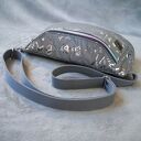 odblaskowa saszetka midi, 2 kieszonki