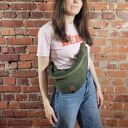 Nerka "Haru" zielona ekoskóra mix vegan