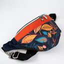 Kolorowa nerka damska handmade z korkiem - Kolorowy Ogród