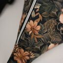 Nieprzemakalna nerka damska handmade w kwiaty KWIATOWA FUZJA