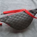 czerwono-szara damska nerka XXL