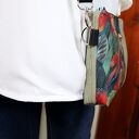 Sztruksowa listonoszka-nerka „Ogród Forest Forever” - wodoodporna na suwak