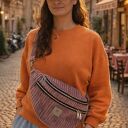 Maxi nerka damska sztruksowa wrzosowa XL - praktyczny handmade na co dzień