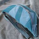 turkusowo-niebieska patchworkowa nerka XXL