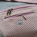 welurowa damska nerka XXL w odcieniach różu