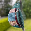 Nerka welur Patchwork BEBOKI XL - mini portfelik gratis