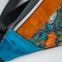 Zielona nerka damska w kolorowe kwiaty WIOSENNE PRZEBUDZENIE