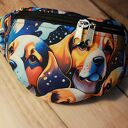 Nerka Beagle rozmiar XL - pies na spacer, podszewka i kieszonka z wodoodpornego poliestru