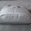 srebrna damska nerka XL pikowana w serca