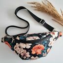 Nerka damska pikowana wodoodporna Kwiaty Npik02