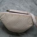 trójkolorowa welurowa nerka XXL