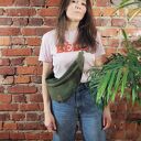 Nerka "Haru" zielona ekoskóra mix vegan