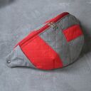 czerwono-szara damska nerka XXL