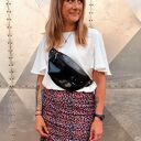 Czarna lakierowana nerka L pojemna