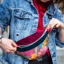 Różowa nerka na lato KOLOROWY KWIAT