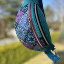 Nerka Azulejo / Portugalskie Kafelki / turkusowa miniportfelik gratis