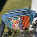 Nerka z ekozamszu, Patchwork Kot BEBOKI, rozmiar M Mini - Portfelik gratis