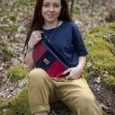 Kolorowa nerka patchwork Madaha - saszetka damska