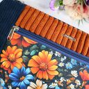 Listonoszka nerka sztruksowa granat