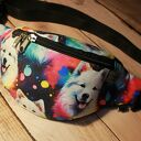 Nerka samojed rozmiar M na spacer - handmade z kieszonką z wodoodpornego poliestru