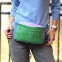 kolorowa saszetka midi z kieszonkami