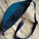 TURKUSOWA nerka - saszetka w kwiatki - handmade Happy Art