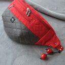 czerwono-szara damska nerka XXL