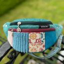 Nerka welur Patchwork BEBOKI XL - mini portfelik gratis