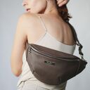 Nerka XL skóra naturalna w kolorze taupe