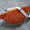 trójkolorowa welurowa nerka XXL