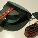 Skórzana NERKA Odcienie Zieleni AZTECKA 3