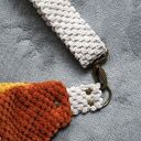 trójkolorowa welurowa nerka XXL