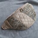 beżowa patchworkowa damska nerka XXL