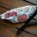 Saszetka/nerka maxi w graffiti - wodoodporny softshell