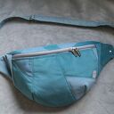 turkusowo-niebieska patchworkowa nerka XXL