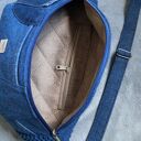 granatowa nerka XXL z łączonych tkanin