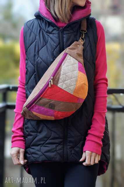kolorowa patchworkowa damska nerka XXL