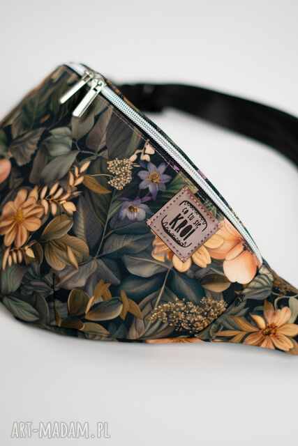 Nieprzemakalna nerka damska handmade w kwiaty KWIATOWA FUZJA