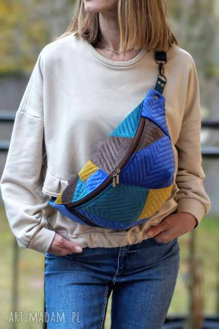 kolorowa patchworkowa damska nerka XXL