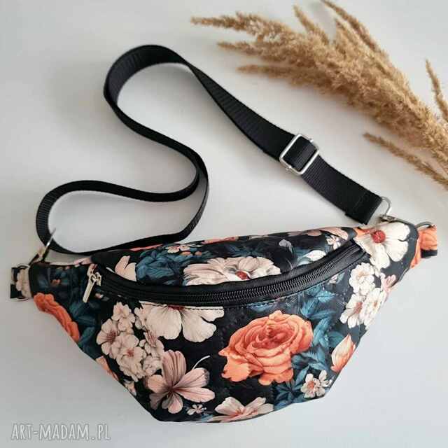 Nerka damska pikowana wodoodporna Kwiaty Npik02