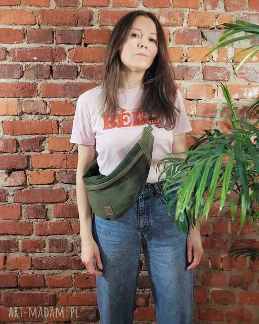 Nerka "Haru" zielona ekoskóra mix vegan